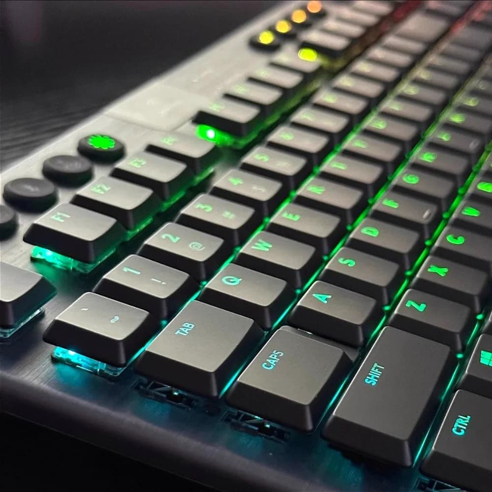 Logitech Keycaps for G915/G913/G913tkl/G813TKL Mechanical Keyboard Translucent 111 Keys US Version Includes ISO Keys