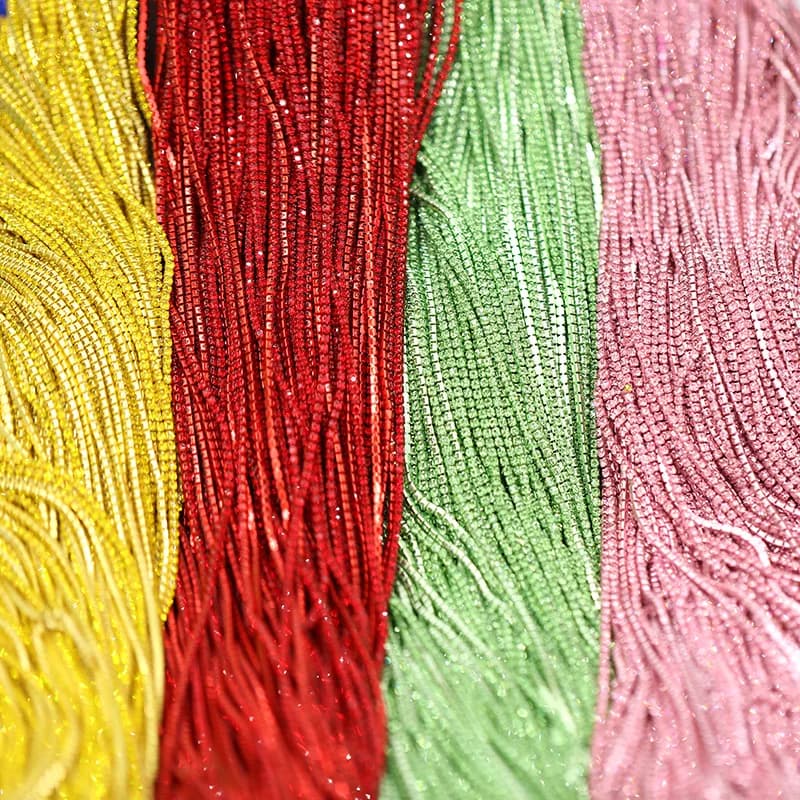 1 ياردة كامل اللون 22 اللون مخلب حجر الراين SS6 ss12 كريستال شرابة Diy بها بنفسك الملابس القرط اكسسوارات الخرز الماس سلسلة وحيد القرن - 3