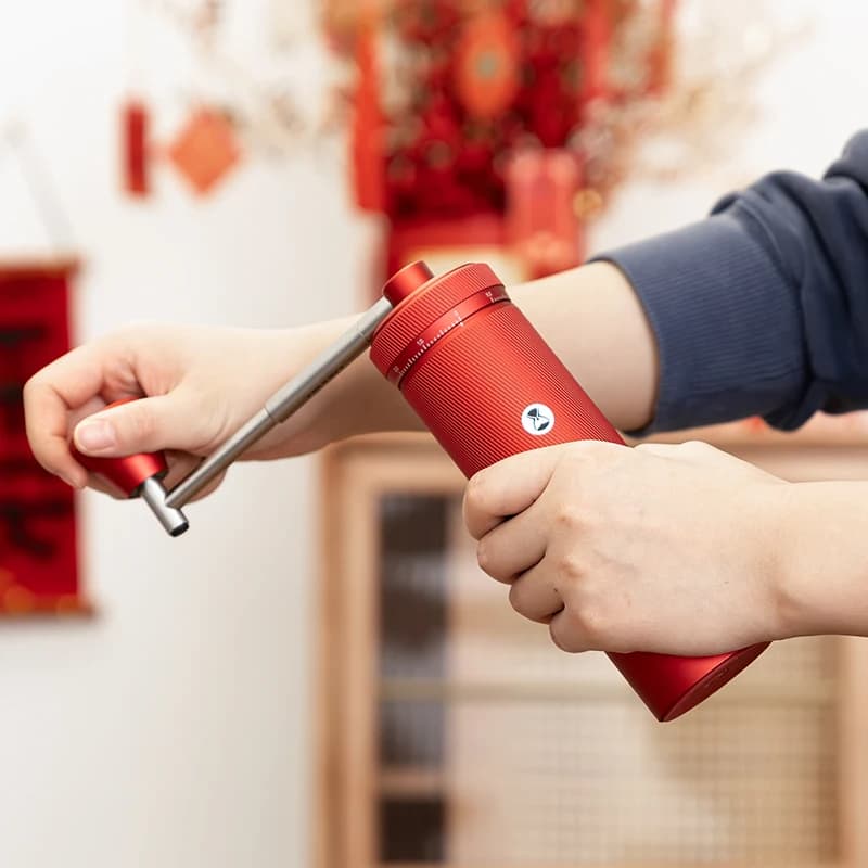 مطحنة قهوة يدوية TIMEMORE Chestnut S3 بجسم معدني بالكامل وشفرة S2C مع فرشاة تنظيف شحن مجاني باللون الأحمر الصيني - 2