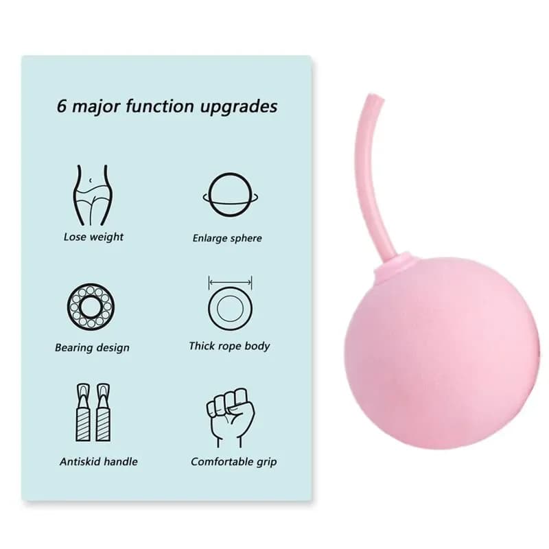 حبل قفز لاسلكي مع كرات ثقيلة لتدريب اللياقة البدنية وكمال الأجسام، معدات الصالة الرياضية المنزلية - 6