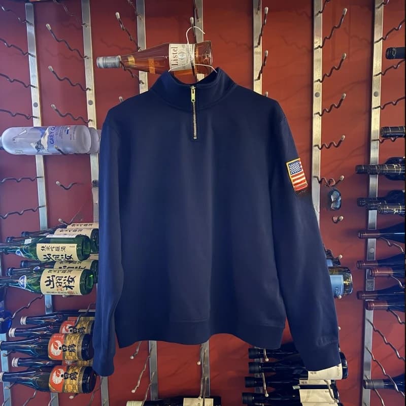 هودي ياقة ربع بسحاب وتطريز، تصميم ريترو Y2K، سترة فضفاضة للجنسين، ملابس شارع كاجوال - 5