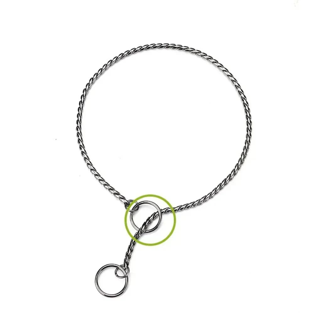 طوق كلب سلسلة ثعبان طوق خنق سلسلة معدنية طوق كلب قلادة للمشي والتدريب مستلزمات حيوانات أليفة للكلاب الصغيرة والمتوسطة والكبيرة - 4