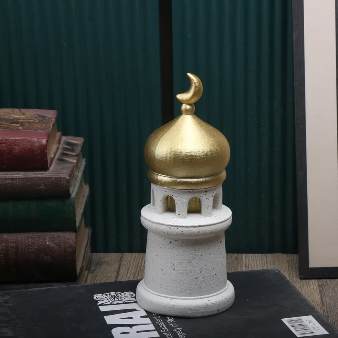 1 Piece Ramadan-themed Muslim Cartoon Style Minaret Islamic Desktop Decor Craft Souvenir Gift - 4