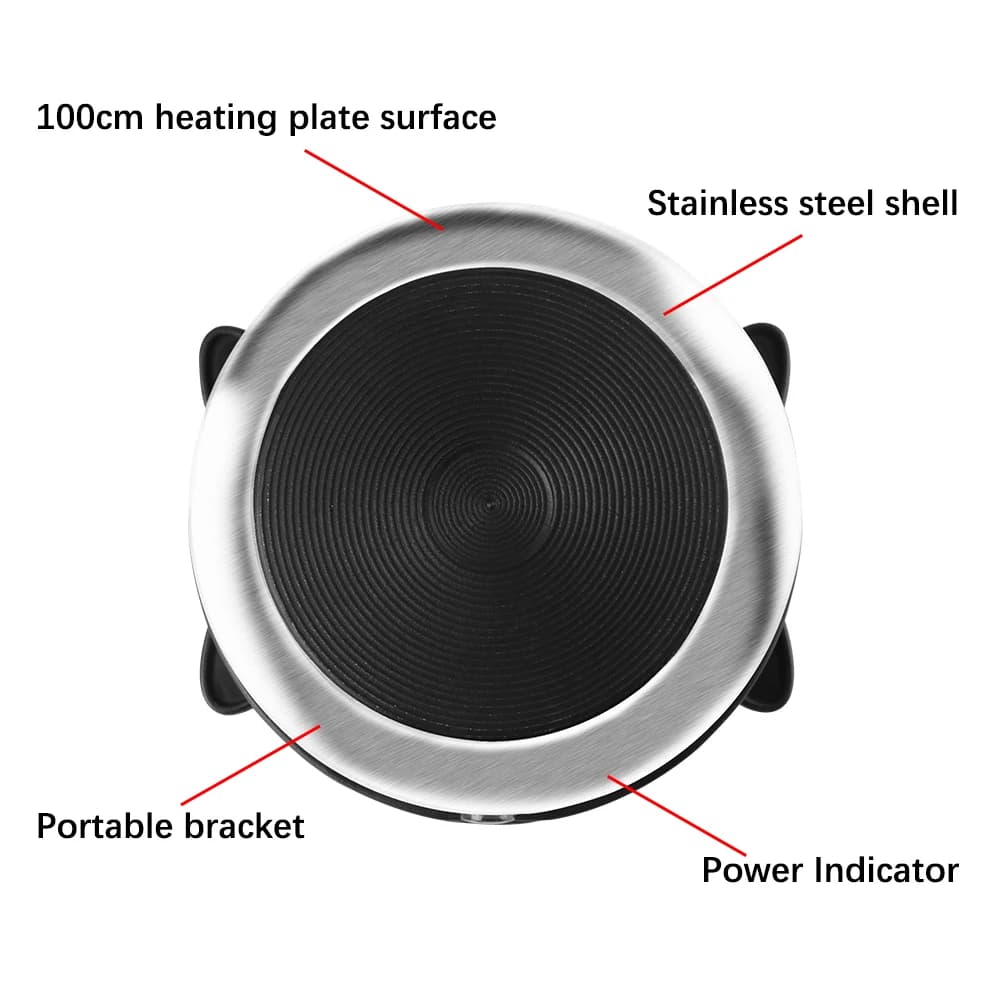 الحليب المياه القهوة فرن التدفئة متعددة الوظائف سخان كهربائي صغير موقد طباخ ساخن لوحة 500 واط 220 فولت أجهزة المطبخ الاتحاد الأوروبي التوصيل - 3