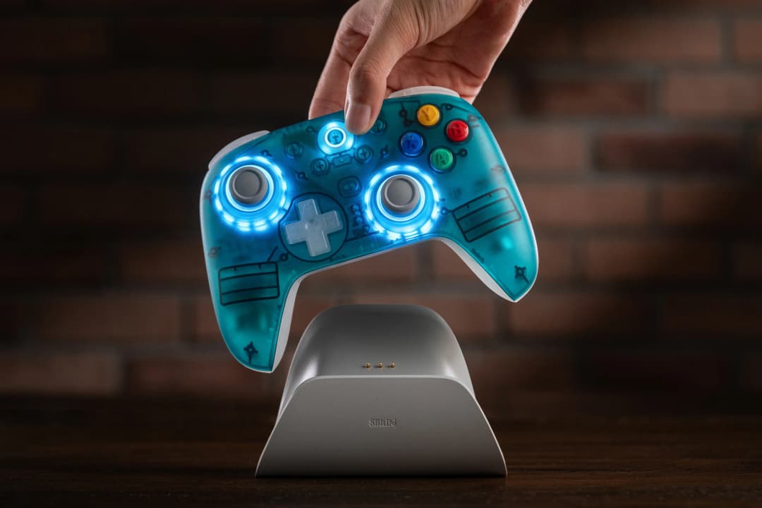8BitDo Ultimate 2 Wireless Game Controller for Windows 10/11 2.4G Gamepad TMR Joystick with Charging Dock for Android PC Steam - 5