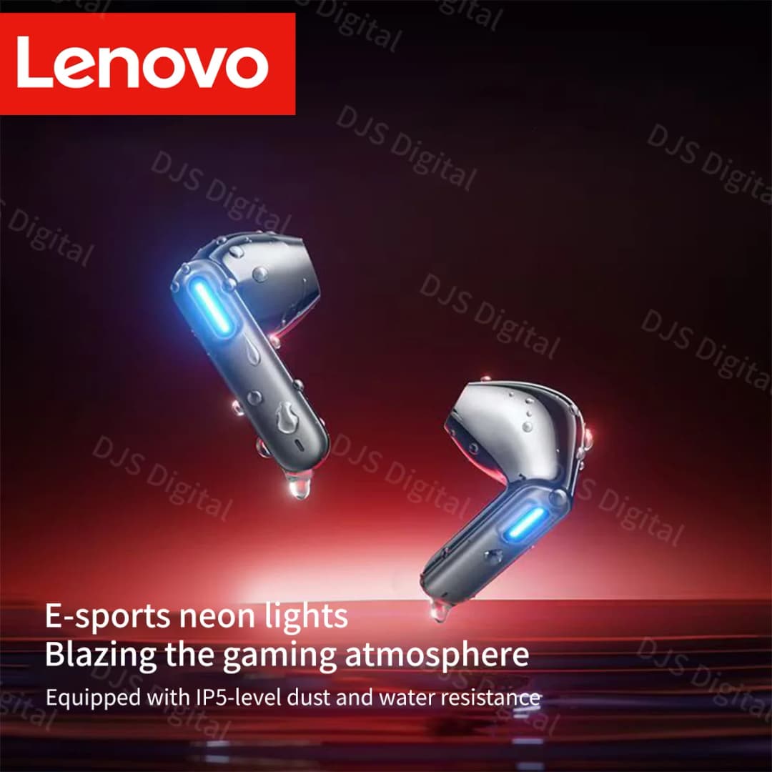 سماعات Lenovo EA189 الجديدة بلوتوث 6.0، سماعات أذن لاسلكية حقيقية، سماعات أذن داخلية، سماعات رأس ذات تأخير منخفض للألعاب، عمر طويل - 2