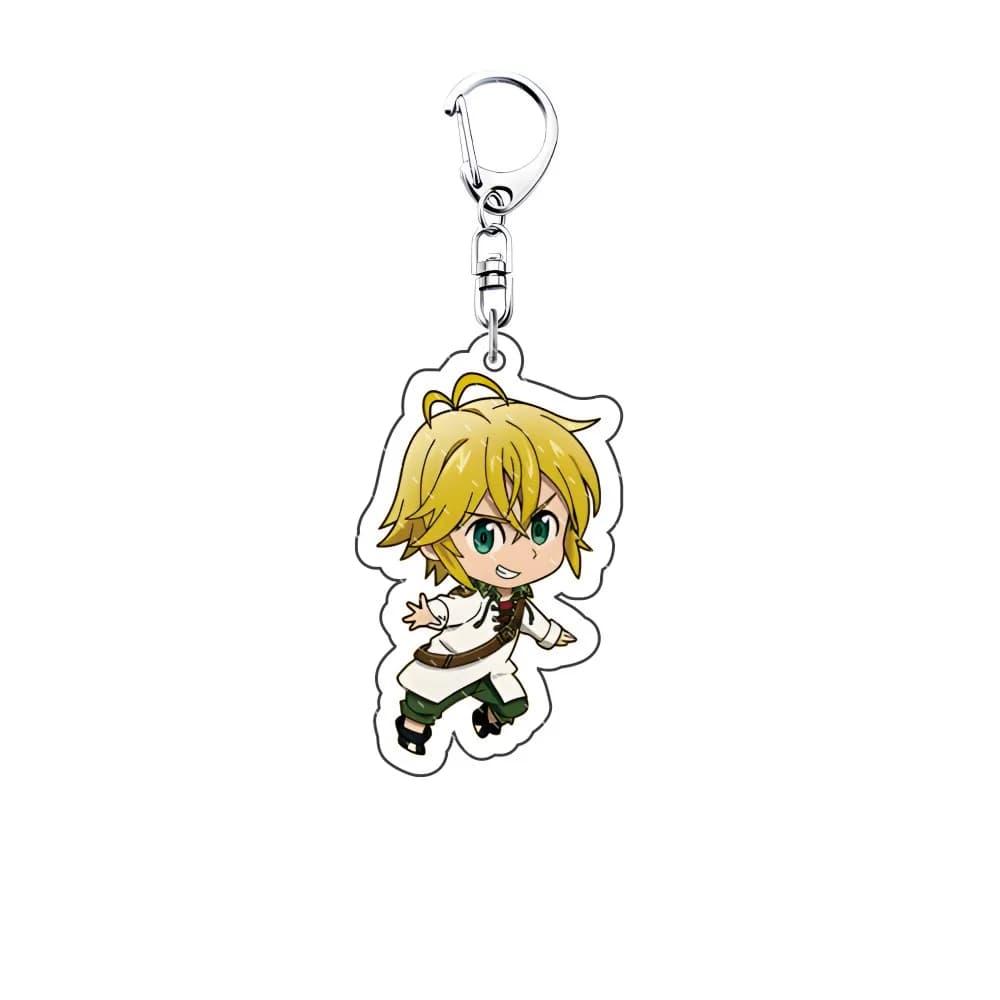 Anime Seven Deadly Sins 6cm Acrylic Cartoon  Pendant Keychains Holder Car Key Chain Key Ring Phone Bag Hanging Gifts Accessories - 4