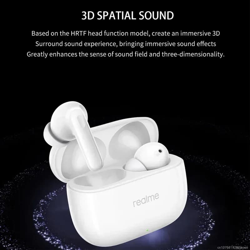 سماعات realme Buds T310 عزل ضوضاء نشط 46dB سماعات بلوتوث 5.4 لاسلكية هاي فاي سماعة ألعاب وموسيقى عمر بطارية طويل - 6
