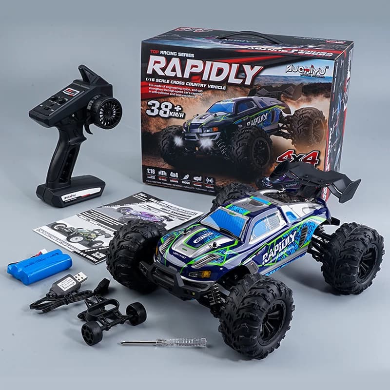 High-Speed 1:16 RC Off-Road Monster Truck  4WD Climbing Vehicle  Boys Remote Control Toy Car - 3