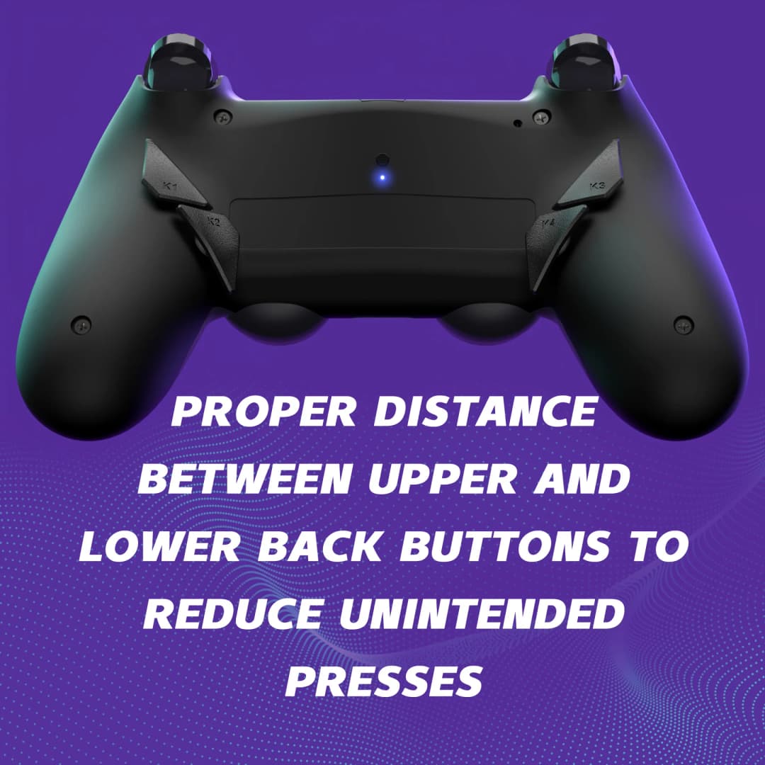 مجموعة إعادة تعيين eXtremeRate Dawn إصدار Type-C ليد تحكم PS4 Slim Pro JDM-040/050/055 مع ملفات تعريف الخرائط، غطاء خلفي وأزرار - 6