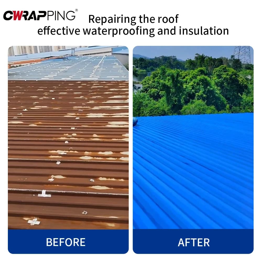 شريط إصلاح ذاتي اللصق مقاوم للماء 5/10 متر مقاوم لشقوق الجدران شريط لاصق للعزل الحراري ملصق إصلاح تسرب السقف - 3