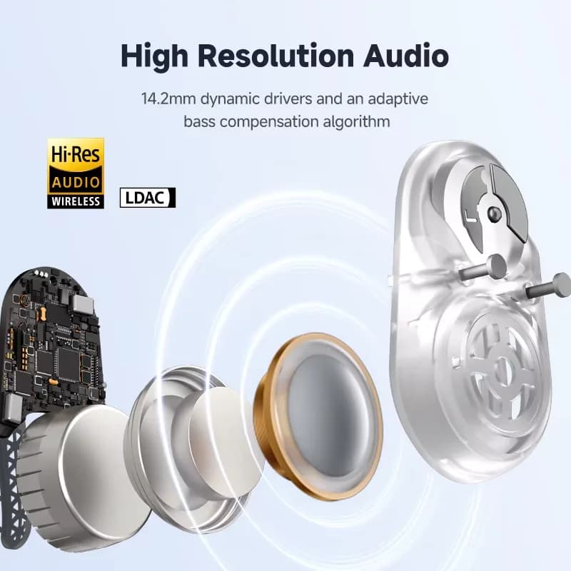 Edifier Comfo Flex Open-ear Headphones True Wireless Bluetooth Earphones Ear Hooks Earphone Bluetooth 5.4 ,Hi-Res Audio,IP55 - 3