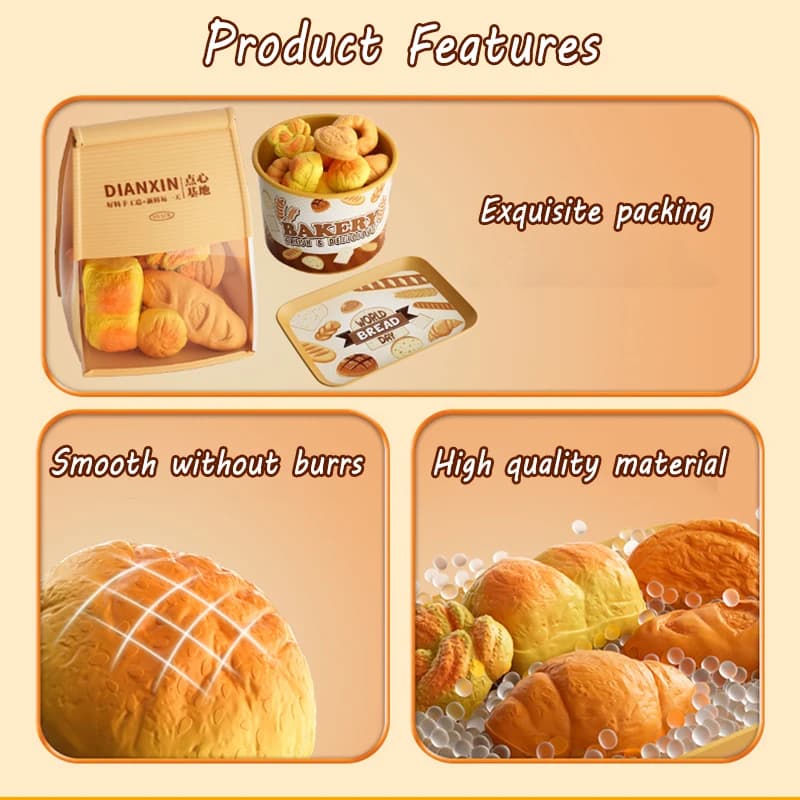 Children Pretend Play Kitchen Toys Sets Simulation Dessert Bread Food Cooking Games Play House Party Activities Games Girl Toys - 4