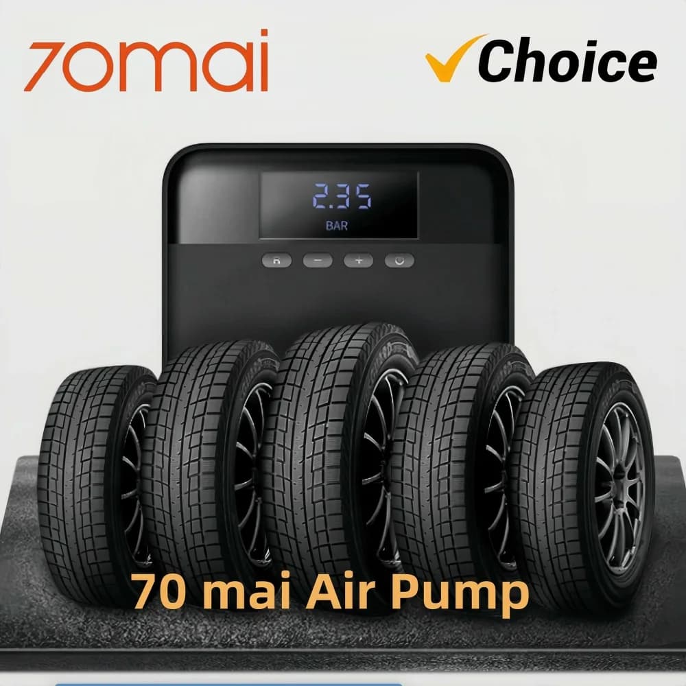 الأصلي 70mai ضاغط هواء محمول منفاخ إطارات سيارة DC 12V مضخة إطارات ضغط مسبق للدراجات والكرات