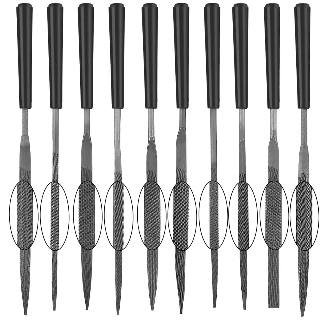 3/5/10 قطعة مجموعة مبرد إبرة معدنية الماس ملف عدة DIY بها بنفسك الخشب عرموش ملف إبرة مجوهرات الحرف تلميع النحت لوازم مجموعات - 4