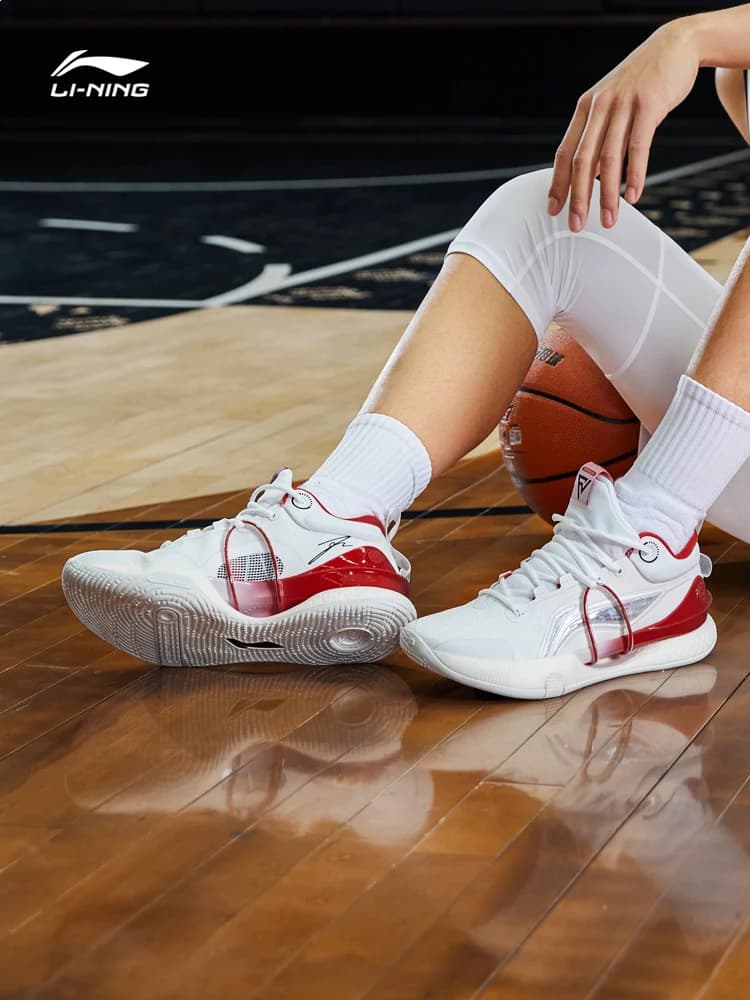 Li Ning Flash Strike 8 Premium Defender Basketball Shoes Low cut Men's High rebound Technology Practical Sports Shoes - 3