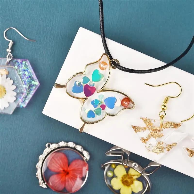 غراء راتنج UV شفاف 20 جرام/50 جرام لمستلزمات صناعة المجوهرات اليدوية، سريع الجفاف مع قلم UV لمشاريع الديكور والحرف اليدوية - 5