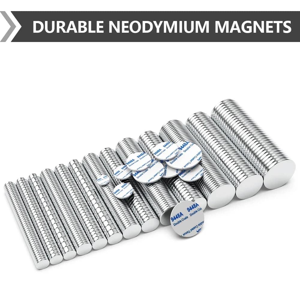 Super Powerful Magnet Neodymium With double-sided adhesive Magnet Round NdfeB N35 Strong Permanent Magnetic imanes Refrigerator - 5