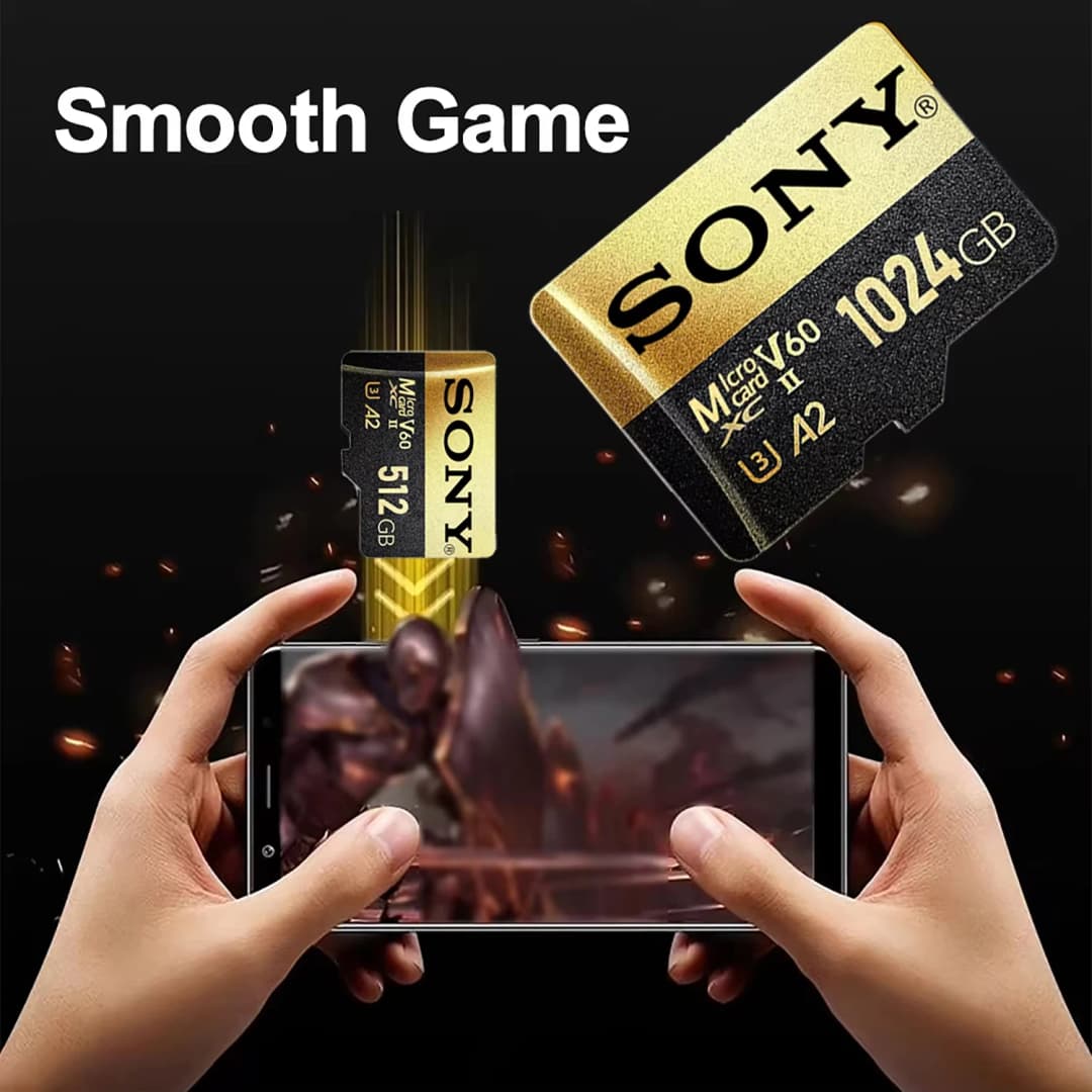 بطاقة ذاكرة Sony مايكرو TF SD 1024GB فئة 10 256GB 128GB 64GB U3 4K عالية السرعة - 3
