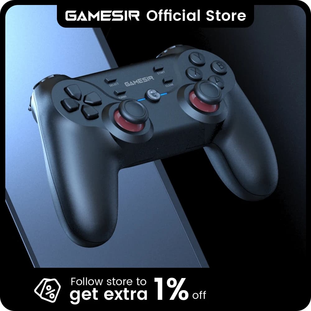 وحدة تحكم GameSir T3 اللاسلكية لأجهزة الكمبيوتر الشخصية مع عصا تحكم لأجهزة Android TV Box وأجهزة الكمبيوتر المكتبية والمحمولة التي تعمل بنظام Windows 7 و10 و11