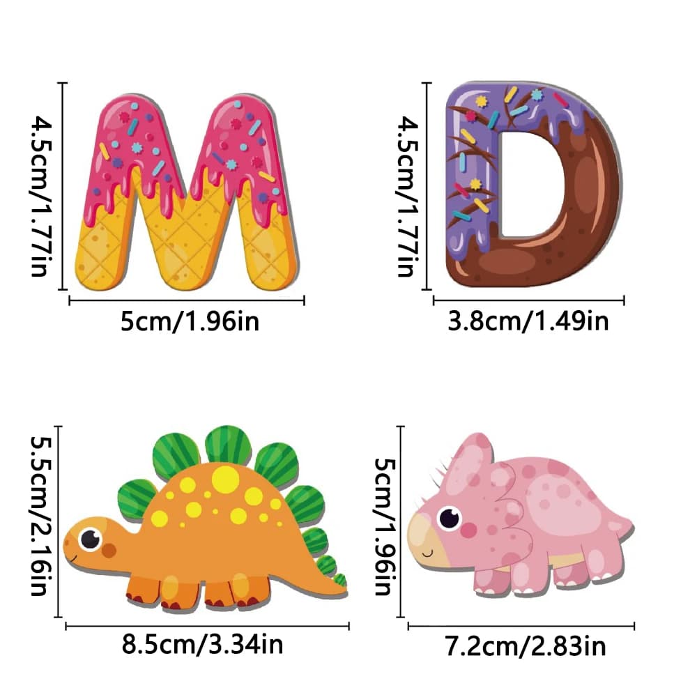 Puzzle Children's Magnetic Puzzle Digital Cartoon Dinosaur Universe Puzzle Logic Thinking Early Education Montessori Toy Gift - 6