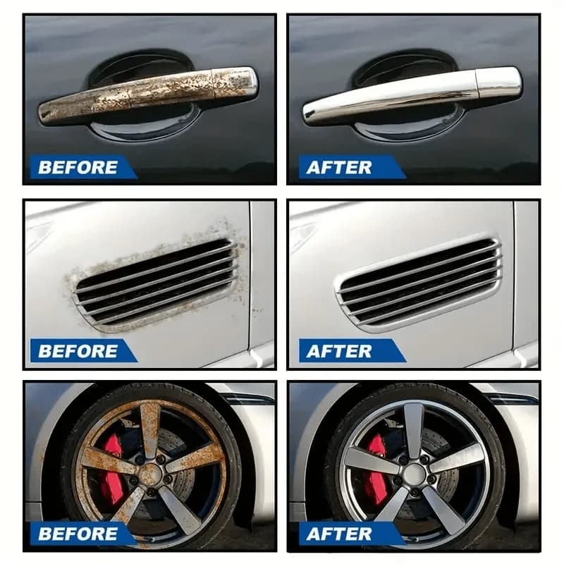 Universal Rust Remover Revitalizing Spray for Car Wheels & Metal Surfaces, Strong Decontamination, Smooth & Reliable - 5