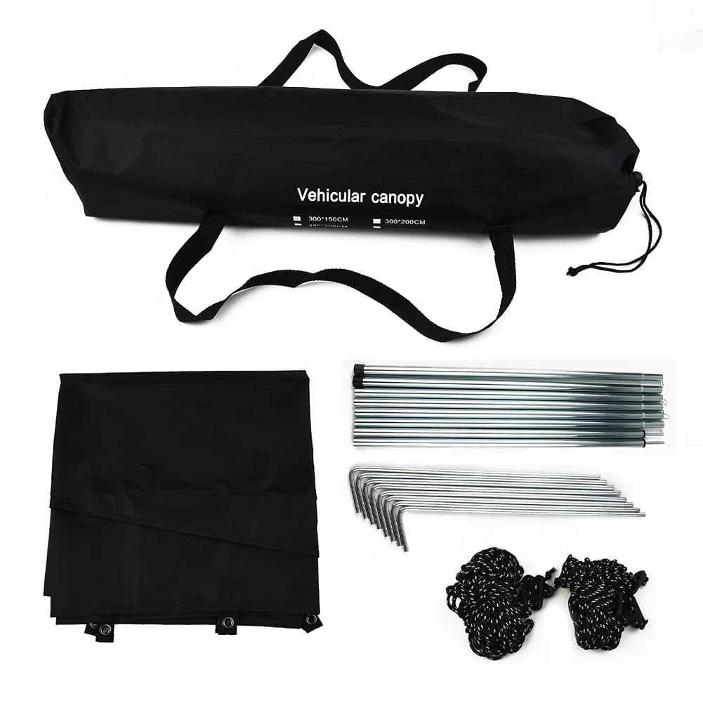 Universal Awning Sun Canopy Sunshade Waterproof Tarp Tent Shade For Motorhome Campervan Suv Outdoor Camping Tourist Beach - 2