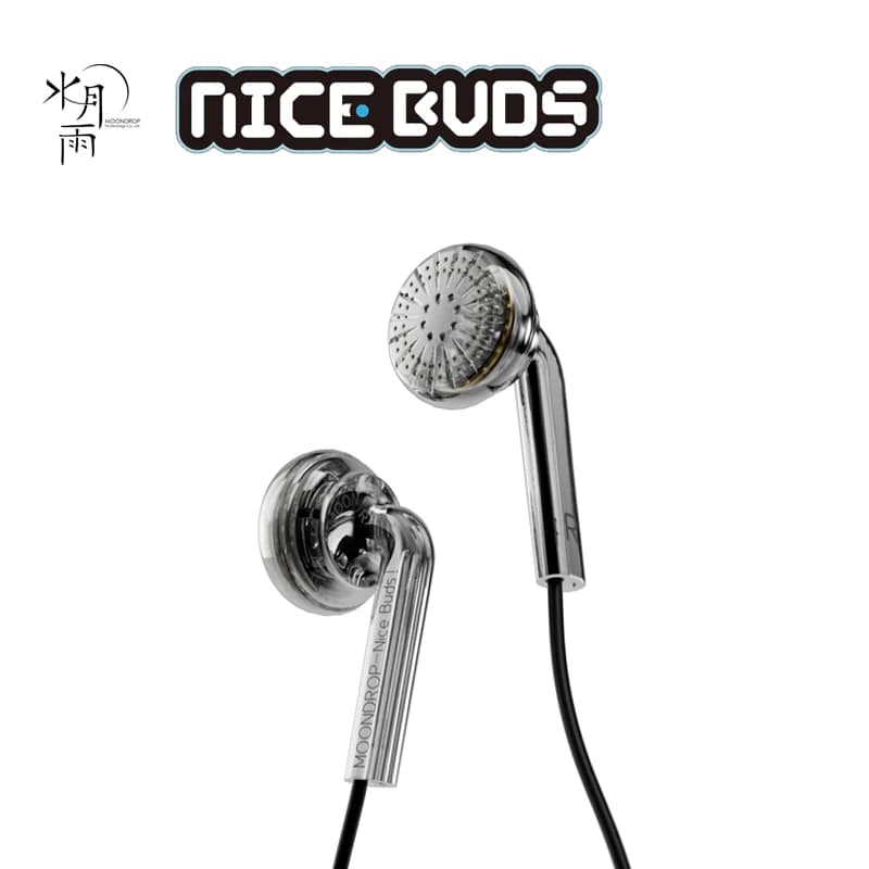سماعات أذن مسطحة الرأس MOONDROP NICE BUDS بمحرك ديناميكي 15.4 وسماعات سلكية