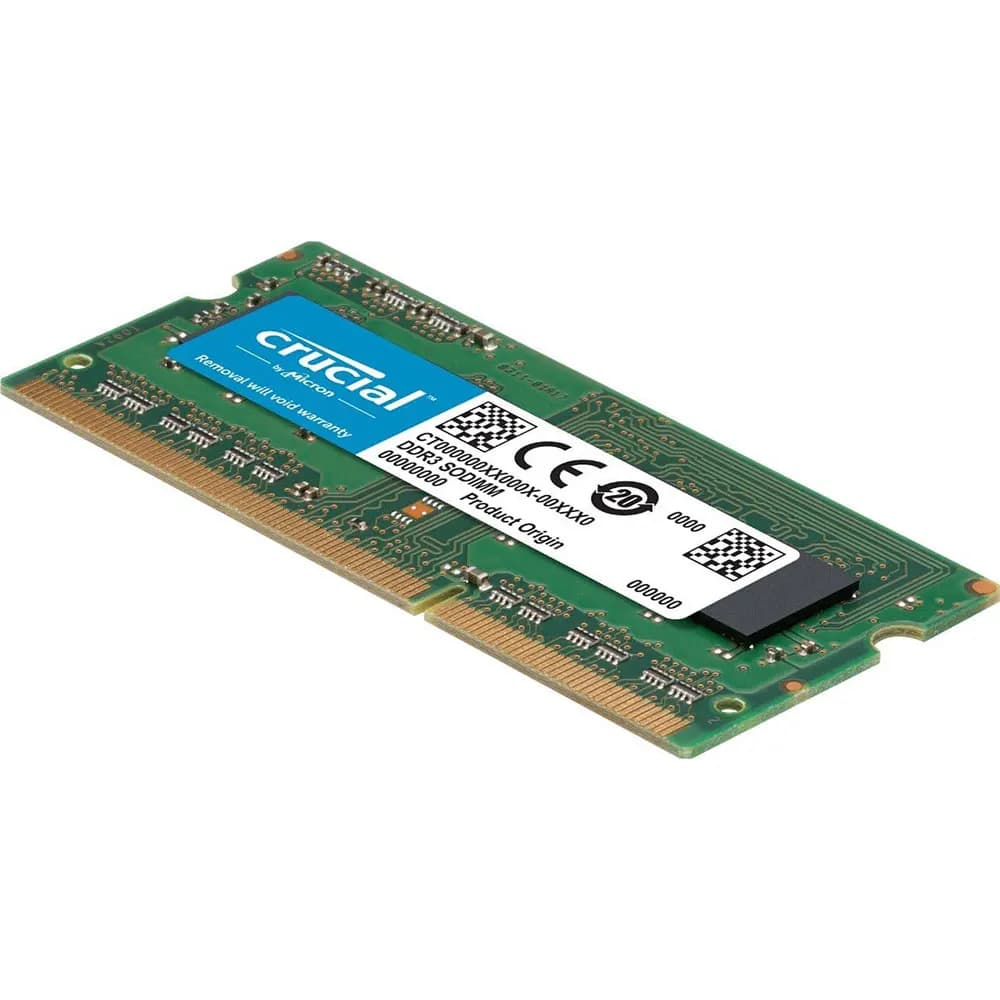 Crucial Laptop Memory RAM DDR3L DDR3 2GB 4GB 1066 1333MHz 1600MHz SO-DIMM PC3-10600S 8500S 12800S Notebook Single Dual Rank RAMs - 4