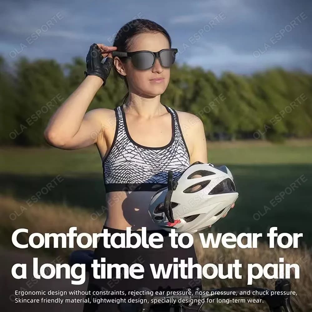 نظارات ذكية جديدة للرجال مع سماعات بلوتوث 5.3، مضادة للأشعة الزرقاء، سماعات ستيريو مع مكبرين صوت، تحكم باللمس للموسيقى، نظارات شمسية مع سماعات - 5