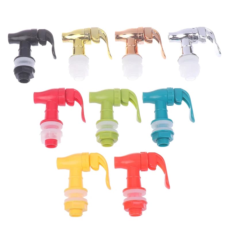 صنبور بلاستيك مع فلتر لزجاجة النبيذ الزجاجية، برميل نبيذ، موزع مياه، صنبور تبديل، خزان خاص - 5