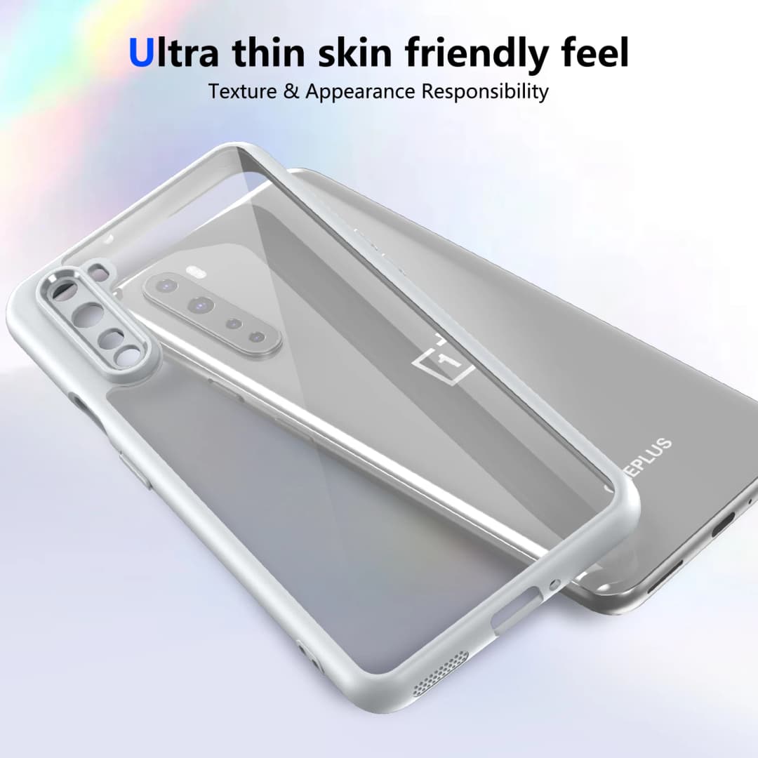 Oneplus Nord AC2001 AC2003 Case Shockproof Silicone Bumper Air Cushion Clear Matte Back Cover Hard Phone Case for One Plus Nord - 3