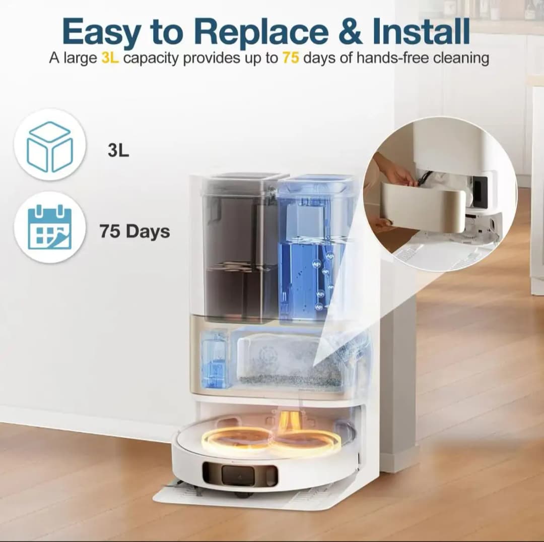 Dreame L10s Pro Ultra Heat / X30 Ultra / X30 Pro / X40 Ultra  /X40 Pro/ L40 ultra / X50 Ultra Robot Vacuum Dust Bags Accessories - 4