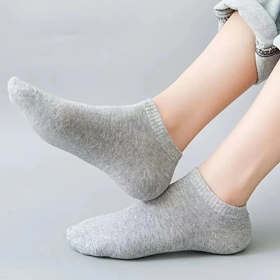 10/12/20/40 Pairs Men Boat Socks Business Sport Sweat Absorption Mature Summer Autumn Solid Color Soft Non Pilling Ankle Socks - 4