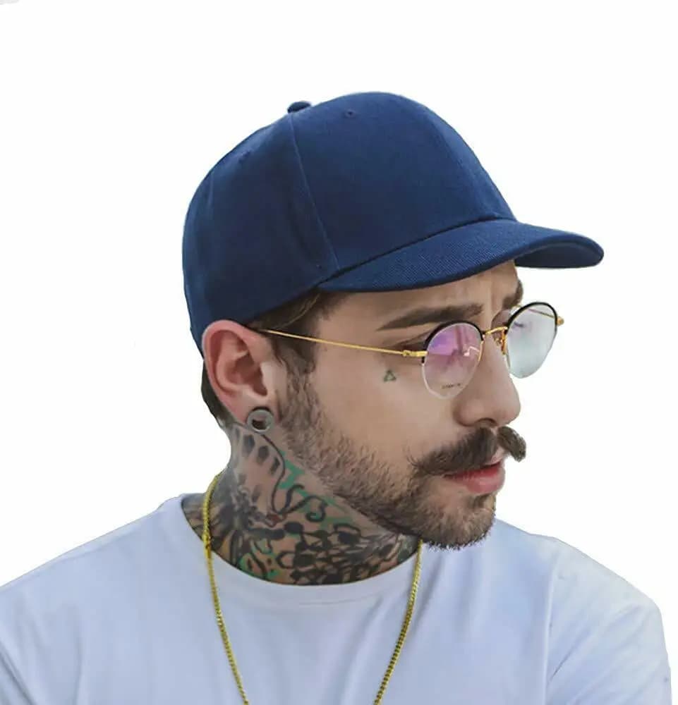 Short Brim 4 Size Fitted Closed Caps Hats New Cycling Bill Plain Trucker Men Women Hip Hop Baseball Snapback Sun Visor Era - 5
