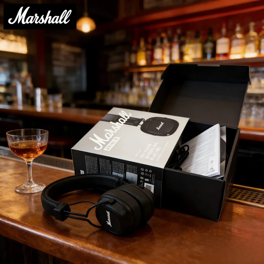 Marshall Major IV 4 On-Ear Wireless Headphones Foldable Bluetooth Headset Strong Bass Music Sport Earphones with Mic - 2