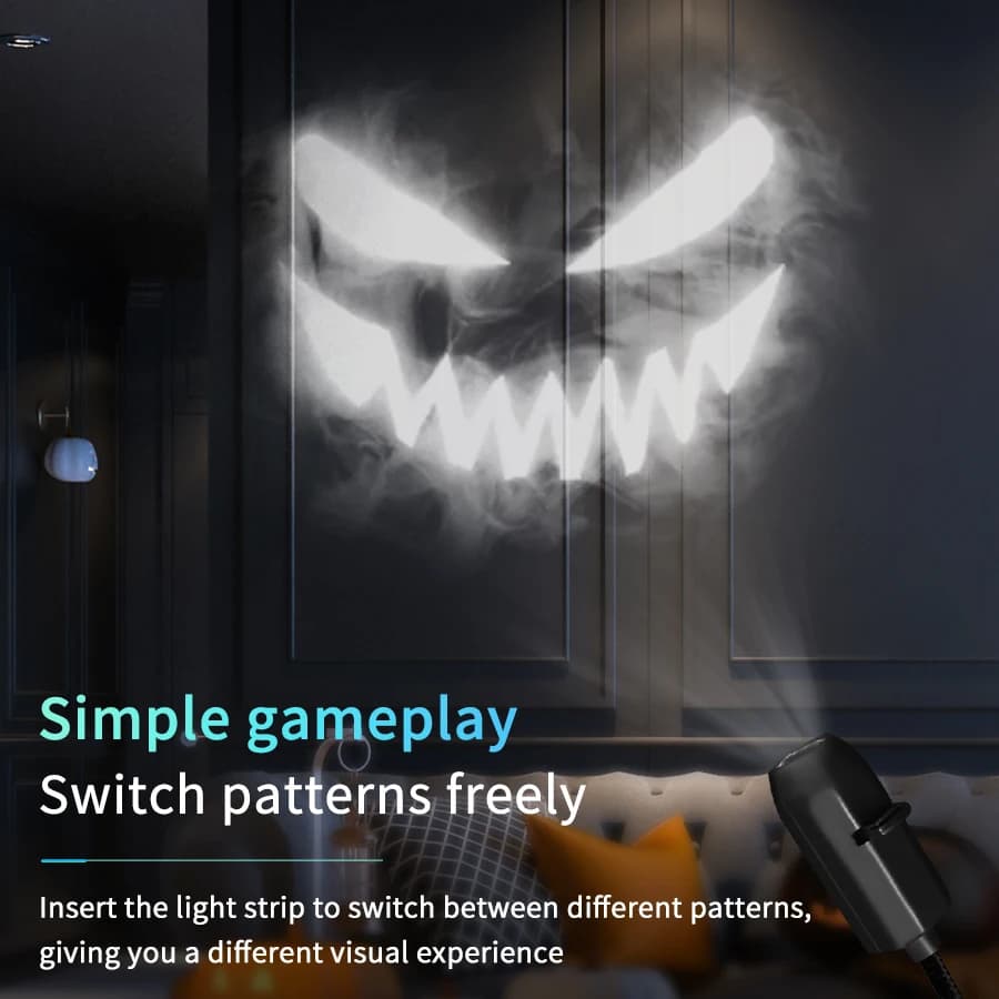 5 فولت USB الإدراج المباشر ضوء الإسقاط كوكب/هالوين موضوع استبدال شرائط مصباح سقف داخلي تزيين ضوء الإسقاط - 4