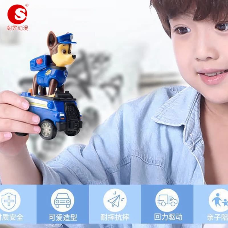 100% أصلية باو باترول 4 قطع مركبة تشيس سكاي مارشال سحب السيارات مجموعة لعب أطفال أكشن فيجر ألعاب أطفال هدية عيد ميلاد - 4