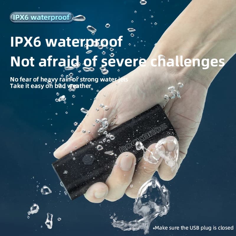 ROCKBROS 200LM 400LM إضاءة دراجة نوع-C شحن LED إضاءة أمامية للدراجات مصباح أمامي من الألومنيوم MTB إضاءة فلاش للطريق إضاءة دراجة - 4