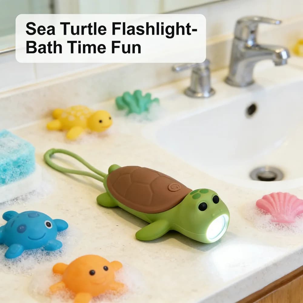 New Soft Silicone LED Flashlight USB Rechargeable Light Bear Rabbit Portable Outdoor Household Bedtime Story Torch For Children - 6