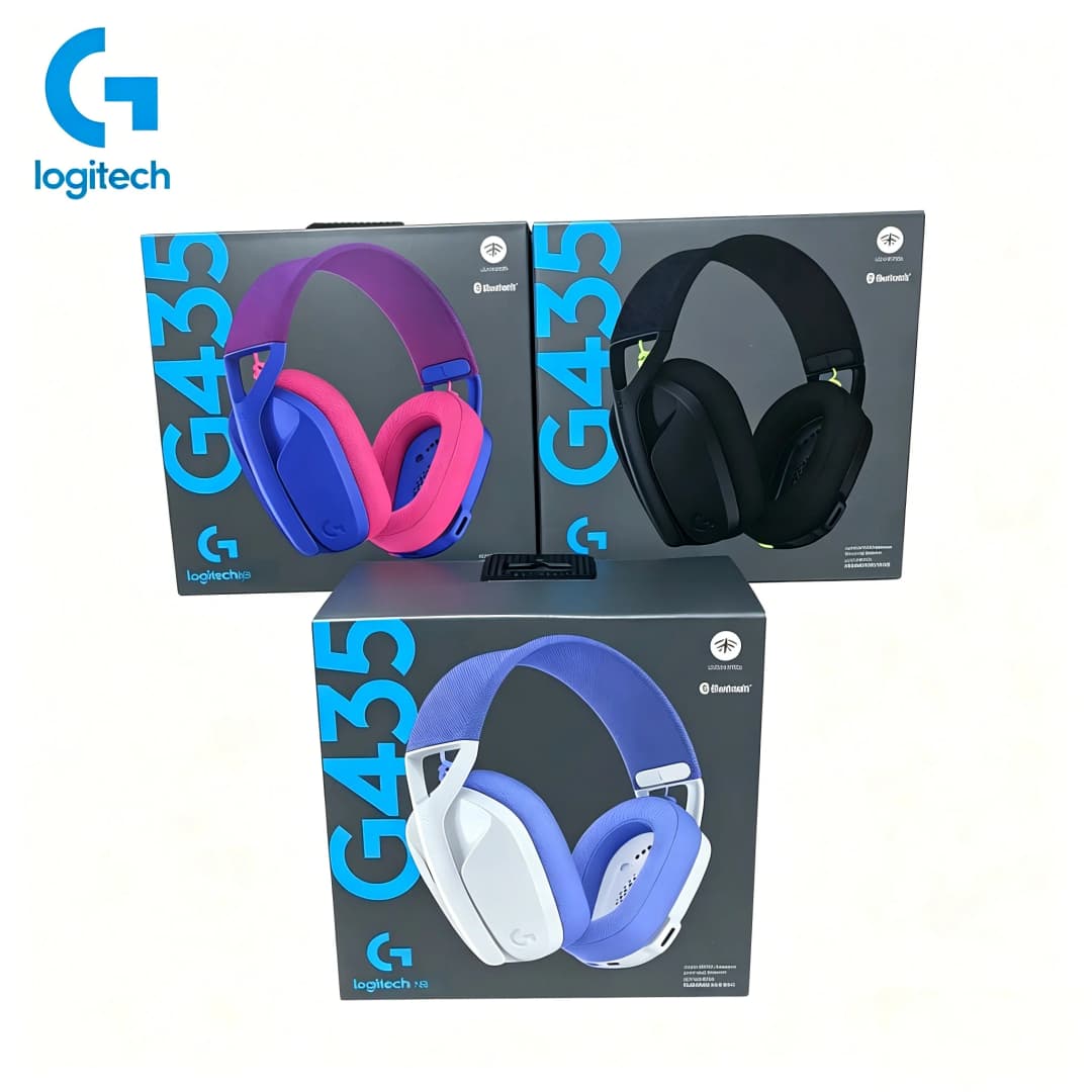 سماعات الرأس اللاسلكية Logitech G435 مع صوت محيطي متوافقة مع الألعاب والموسيقى ومزودة بميكروفون لسماعات الألعاب - 4