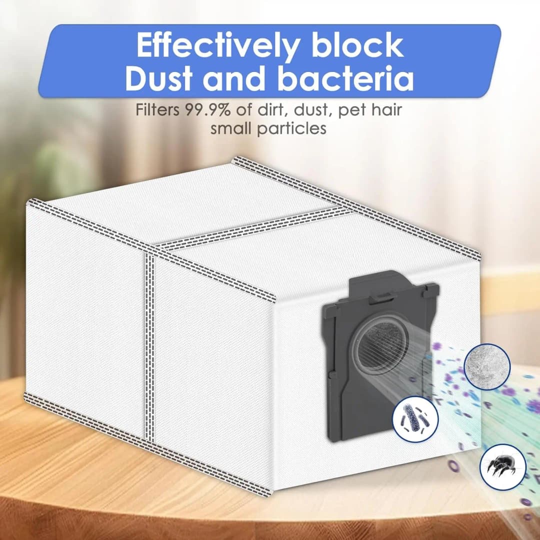 Dreame L40s Pro Ultra Robot Vacuum Cleaner Replacement Accessories Main Side Brush HEPA Filter Mop Cloths Dust Bag Spare Parts - 5