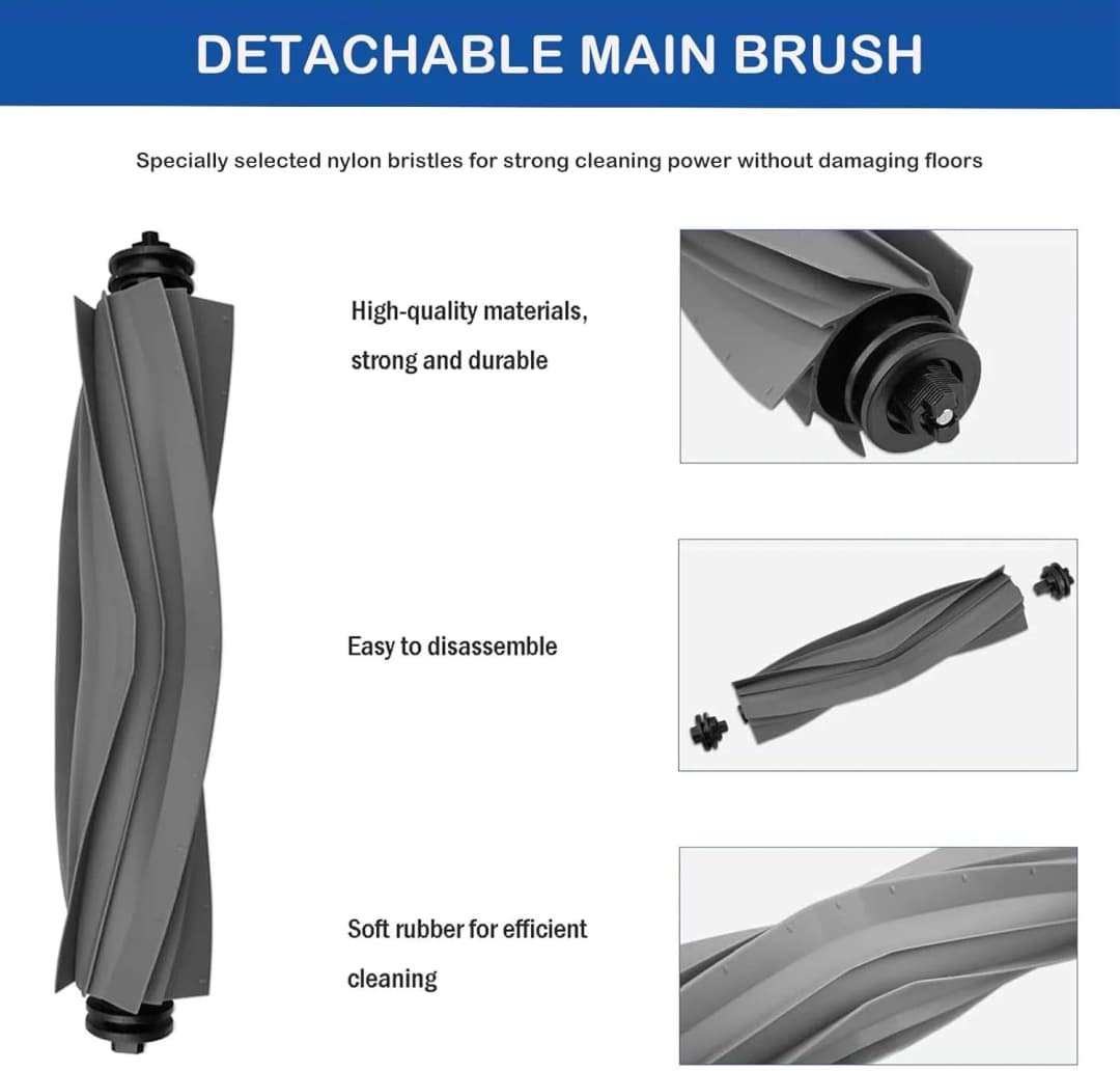 Dreame L10s Pro Ultra Heat, X30 Ultra, X30 Pro Accessories Vacuum Cleaner Replacement  Main Side Brush Filter Mop Dust Bag - 5