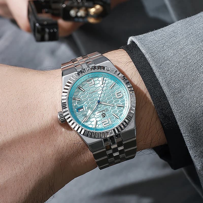 Luxury Automatic Mechanical DULUNWE Men's Watch Date Man Watch Waterproof Luminous Business Watches For Men Reloj - 4