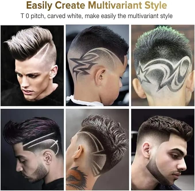 ماكينة حلاقة شعر للرجال قابلة للشحن T9 محمولة كلاسيكية تنظيف USB حلاق محترف ماكينة قص شعر ماكينة تشذيب اللحية - 6