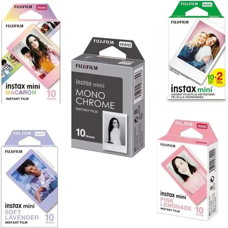 Fujifilm Instax Mini Color Film Blue Mono Chrome Stone Gray Contact Sheet For Fujifilm Instant Camera Mini 12 8 9 40 90 Link EVO
