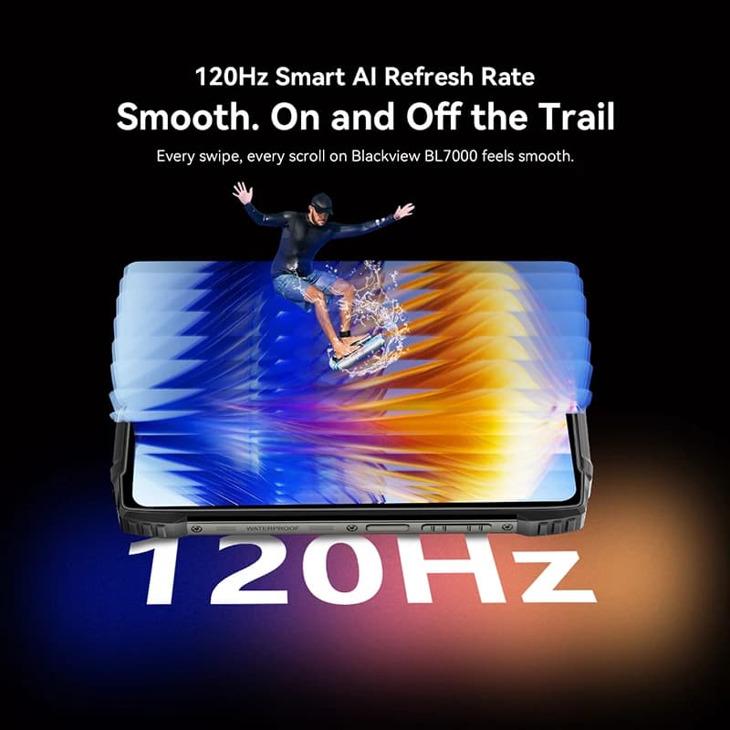 BLACKVIEW BL7000 5G Rugged Smartphone AI Dimensity 6300, 6.78"  2.4K Display 120Hz 7500mAh 33W 50MP Camera Android 15 Cellphone - 5