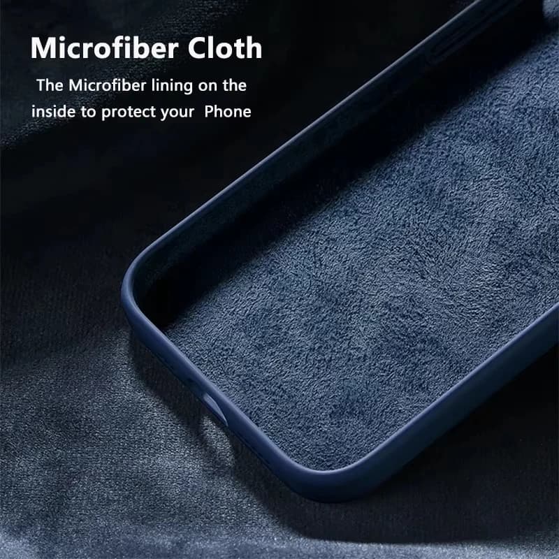 Original Liquid Silicone Phone Case for iPhone 15 16 14 Plus 13 12 11 Pro Max Soft Cases for iPhone 12 13 11 14 15 Full Cover - 3