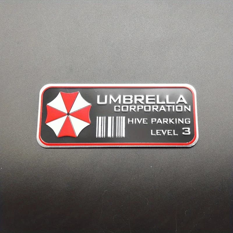 New 3D Car Metal Emblem Badge Car Body Trunk Badge Stickers For Umbrella Corporation Car Styling Decoration Accessories - 2