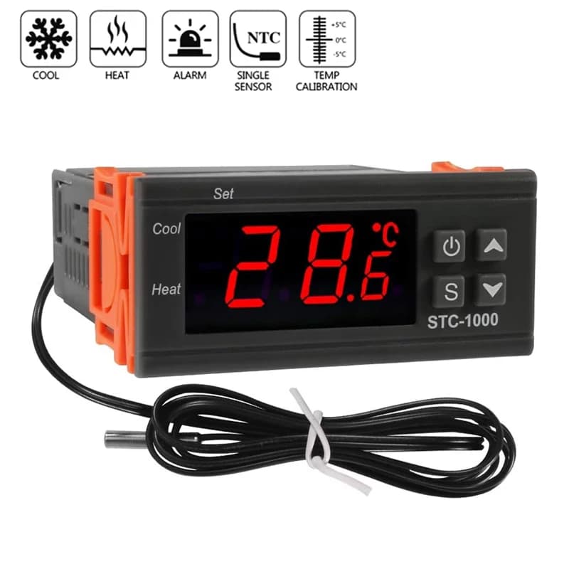 Smart STC-1000 Temperature Controller LED Digital Thermostat Thermoregulator Incubator Relay Heating and Cooling 12 V 220V - 2